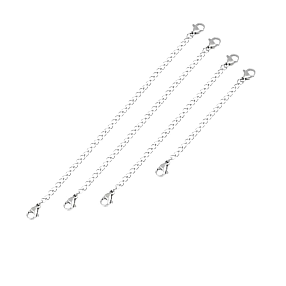 Bracelet Necklace Extension Chain Extender Silver Stainless Steel