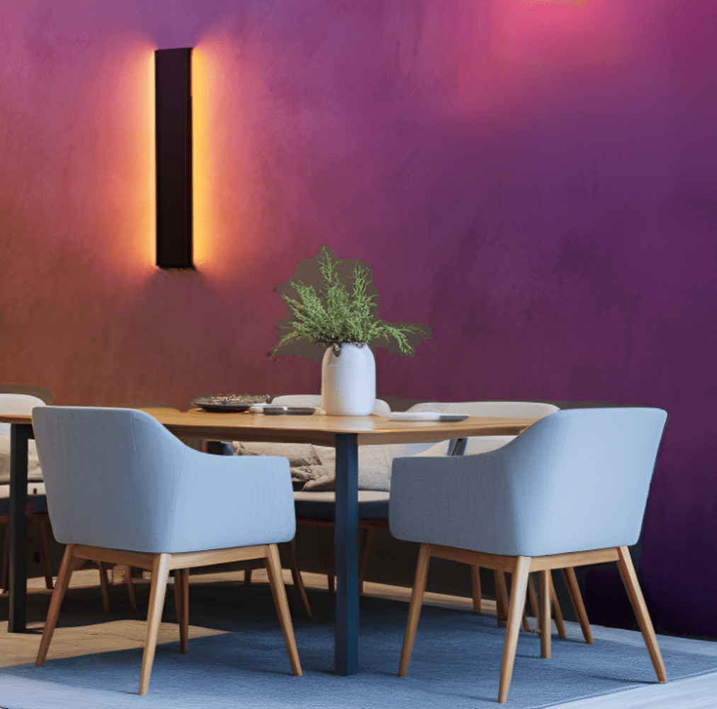 2 Pack 31" Smart Up Down Wall Light, 30W Modern Outdoor Wall Sconce, Aluminum, IP65 Waterproof Outdoor Lighting
