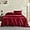 Burgundy, variant on Simple&Opulence 100% Supima Cotton Sheet Set 600 Thread Count for Queen Size Bed Sateen Weave Long Staple - Fitted and Flat Sheet with 2 Pillowcases Luxury Hotel Quality 4PCS Bedding Sheets(Griege)