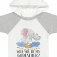 thumbnail image 4 of Inktastic Will You Be My Godfather? Elephants Moon and Stars Boys or Girls Baby Bodysuit, 4 of 5