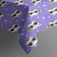 thumbnail image 3 of Purple Cartoon Cat Unicorn Pattern Rectangle Tablecloth 60"x84",Waterproof Polyester Rectangle Table Cloth, Wipeable Spillproof Polyester Tablecloth for Dining, Camping, Indoor and Outdoor, 3 of 5