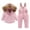 Pink, variant on Aayomet Coats For Kids Girls Child Kids Winter Warm Jacket Coat Hooded Windproof Outwear Coat Overcoat,Red 12-18 Months