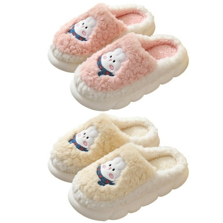 

Warm Slippers for Women | Slip-On Womens House Shoes | Cozy Fluffy House Slippers for Women Men Couples Slides Shoes for Indoor Use
