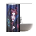 thumbnail image 2 of WOPOP Young Lady in Turkish Style Bathroom Waterproof Fabric Shower Curtain 66x72 inches, 2 of 2