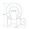 thumbnail image 5 of Seachoice Galvanized Anchor Shackle, 5 of 5