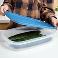 thumbnail image 4 of Mainstays Reusable Food Storage Containers, Large Rectangle, Plastic, 2 Pack – 2 Containers with Lids, 1.5 Gallons,Ideal for Meal Planning, 4 of 10