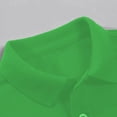 thumbnail image 6 of GiLiling Boys Short Sleeve Polo Shirts Cozy Collared Neckline Comfort Stretch Golf Shirt School Uniform (Green, 5-6 Years), 6 of 9