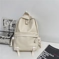 thumbnail image 1 of LHSHID Women PU Leather School Bags Vintage Backpack Women Big Schoolbag Mochila Feminina Brown Black Backpacks Sac A Dos Bagpack, 1 of 6