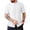 White, variant on Mens Short Sleeve Guayabera Shirts Linen Cotton Button Down Mexican Cuban Wedding Shirt Summer Beach Tops Big and Tall Size M-3XL White
