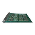 thumbnail image 2 of Ahgly Company Indoor Round Abstract Light Blue Modern Area Rugs, 7' Round, 2 of 4