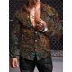 thumbnail image 1 of Camisa de hombre con estampado de estilo étnico camisa de manga larga con estampado de tótem retro ropa casual de tendencia para exteriores camisas de manga larga de otoño, 1 of 6