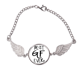 thumbnail image 1 of Novia mejor GF nunca el día de San Valentín Pulsera pulsera pulsera alas de ángel pulsera, 1 of 3