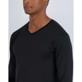 thumbnail image 3 of Real Essentials 4 Pack: Men's Dry Fit Long Sleeve V-Neck Active T-Shirt - Athletic Outdoor UPF 50+ (Available in Big & Tall), 3 of 6