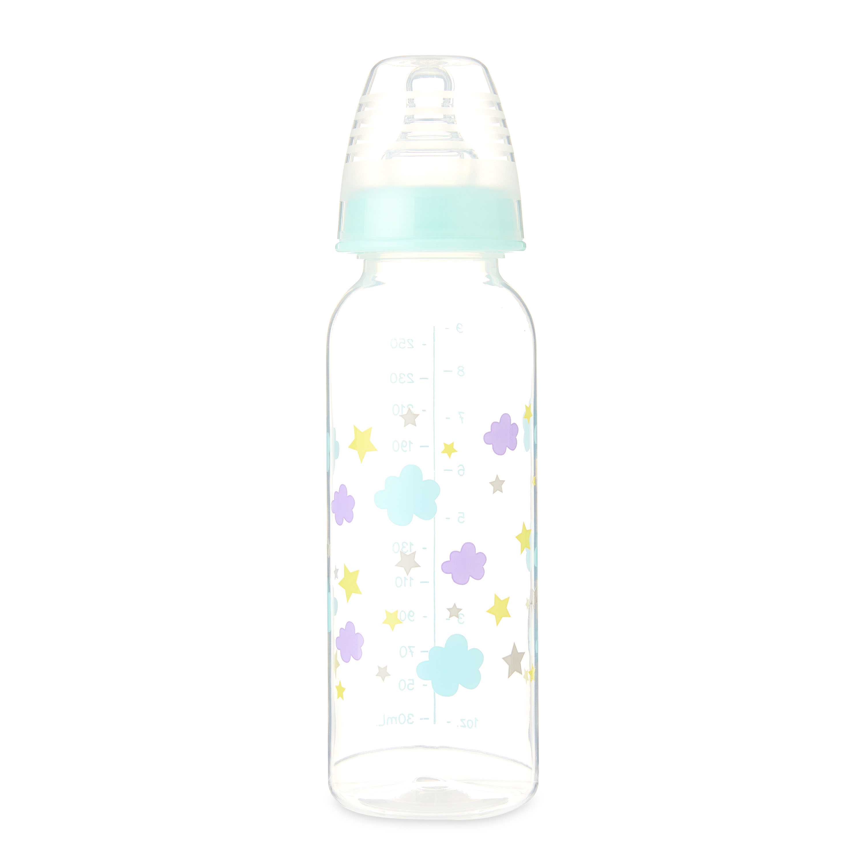 (paquete de 6) Biberón Parent's Choice de cuello estándar, 9 fl oz, recién nacido 0+ meses, neutro, paquete de 1 2