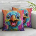 thumbnail image 3 of Orinice Colorful Bird Graphic Decorative Cushion Cover for Home Couch Living Room Sofa Square High-Quality 1PC 22x22in, 3 of 5