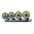 thumbnail image 3 of Ventilador de aire de enfriamiento de automóvil con 360  degree Rotable Rotable Plegable Plegado Panel de control FA FA Amarillo 12V, 3 of 9