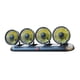 thumbnail image 3 of Ventilador de aire de refrigeración para coche, ángulo ajustable, multifuncional, giratorio 360 degree, bajo nivel de ruido. Amarillo 12V, 3 of 9
