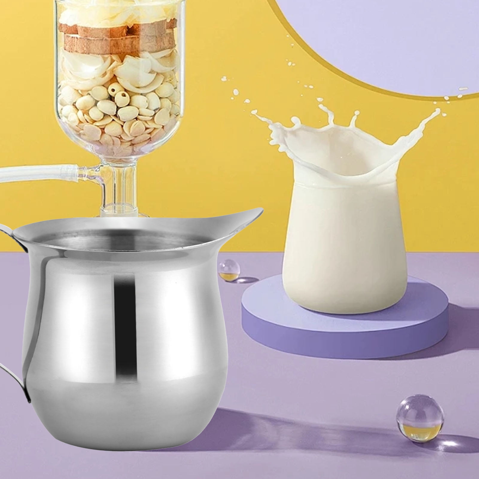 90ml Stainless Steel Milk Frothing Pitcher - Mini Latte Art Jug