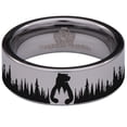 thumbnail image 2 of Bear and Trees Tungsten Carbide Ring, 2 of 6