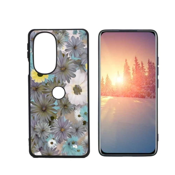 Compatible with Motorola Edge Plus 2022 Phone Case, Flowers 144 Case Men Women, Flexible Silicone Shockproof Case for Motorola Edge Plus 2022