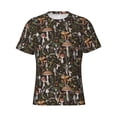 thumbnail image 4 of Qekee Mushroom Garnish Classic Fit T-Shirt Men's Shirt Men's Tight Short Sleeves for Exercise, Running, Mountaineering - Mushroom Garnish, 4 of 9