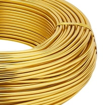12 Gauge(2mm) golden Aluminum Wire 180 Feet(55m) Bendable Metal Sculpting Wire for Bonsai Trees Floral Arts Crafts Making