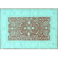 thumbnail image 1 of Ahgly Company Indoor Rectangle Oriental Light Blue Traditional Area Rugs, 8' x 12', 1 of 4