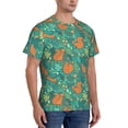 thumbnail image 2 of Qekee Fall Forest Squirrel Classic Fit T-Shirt Men's Shirt Men's Tight Short Sleeves for Exercise, Running, Mountaineering - Fall Forest Squirrel, 2 of 9