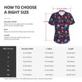 thumbnail image 4 of Vsdgher mushroom rainbow color Skull Women Shirts V Neck Short Sleeve Tops T-Shirt Basic Tees, S to 3XL3X-Large, 4 of 5