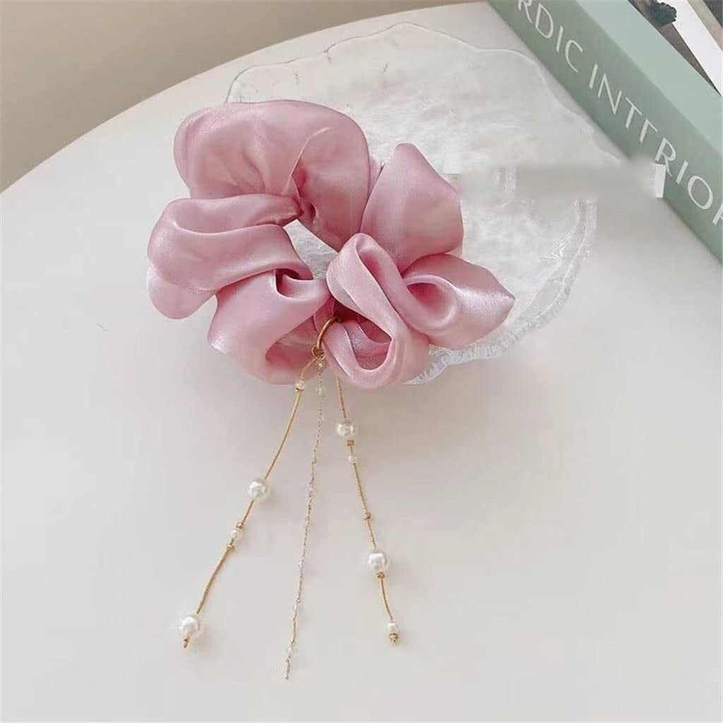 Japan and South Korea Tassel Large Intestine Hair Ring Girl Ball Head