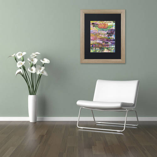 Trademark Fine Art "Path to Enlightenment" Canvas Art by Lauren Moss Black Matte, Birch Frame