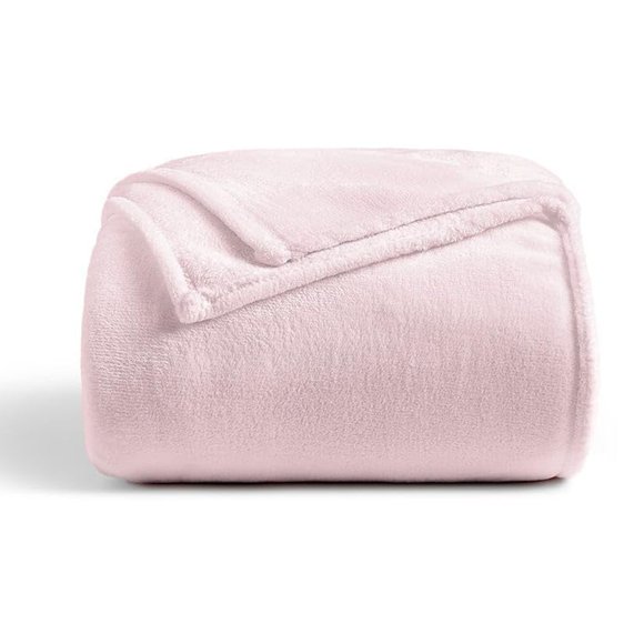 Cosy House Collection Everyday 1500 Series Fleece Blanket - Master Bedroom Essentials - All Season, Stays Fresh & Clean - Soft, Breathable & Skin-Friendly (King/Cal King, Pink)