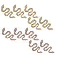 thumbnail image 1 of Uñas en forma de serpiente con diamantes de imitación para manualidades y decoración de uñas., 1 of 5