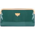 thumbnail image 2 of Women's Glossy Clutch Evening Wristlet Wallet Purse with Cell Phone Compartment (Fits up to 6.25In x 3.1In), 2 of 7