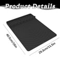 thumbnail image 3 of Silicone Grill Mat Compatible with Griddle,BBQ Spatula and Utensil Holder with Drip Pad,Silicone Grill Mat for Utensils,Heat Resistant Non-Slip Griddle Tools Mat for Outdoor Kitchen Counter,Black, 3 of 7