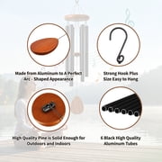 SUSWIM 32 Aluminum Black Wind Chimes for Outdoor, Garden, Patio Decoration