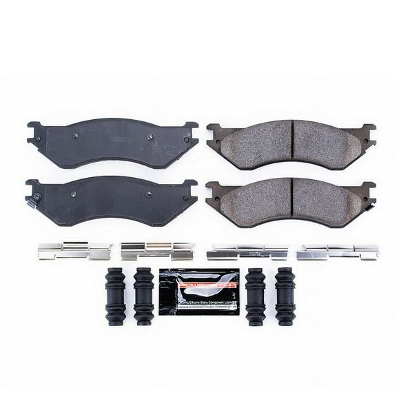 Power Stop Z23-702A Z23 Evolution Sport Carbon Fiber-Ceramic Brake Pad -Rear