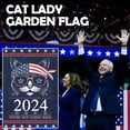 thumbnail image 2 of Letreros para jardín de la señora gata Harris con la bandera de 2024 No vamos a volver, 2 of 6
