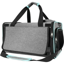 Cat Carrier Alaska Airline TSA Approved 17x11x9.5 Soft-Sided Small Pet Air Travel Carry Bag, Southwest Airplane Kitten 12lbs Crate in Cabin Under-Seat Traveling Cage Tiny Dog Under 8 Pound