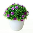 thumbnail image 5 of SPRING PARK Artificial Flower Bonsai Grass Ball Potted Plant Home Room Wedding Decor, 5 of 7