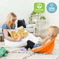thumbnail image 5 of ECR4Kids Plastic Leaf Scoop Floor Rocker Seat, Classroom Furniture, Orange, 6-Piece, 5 of 9
