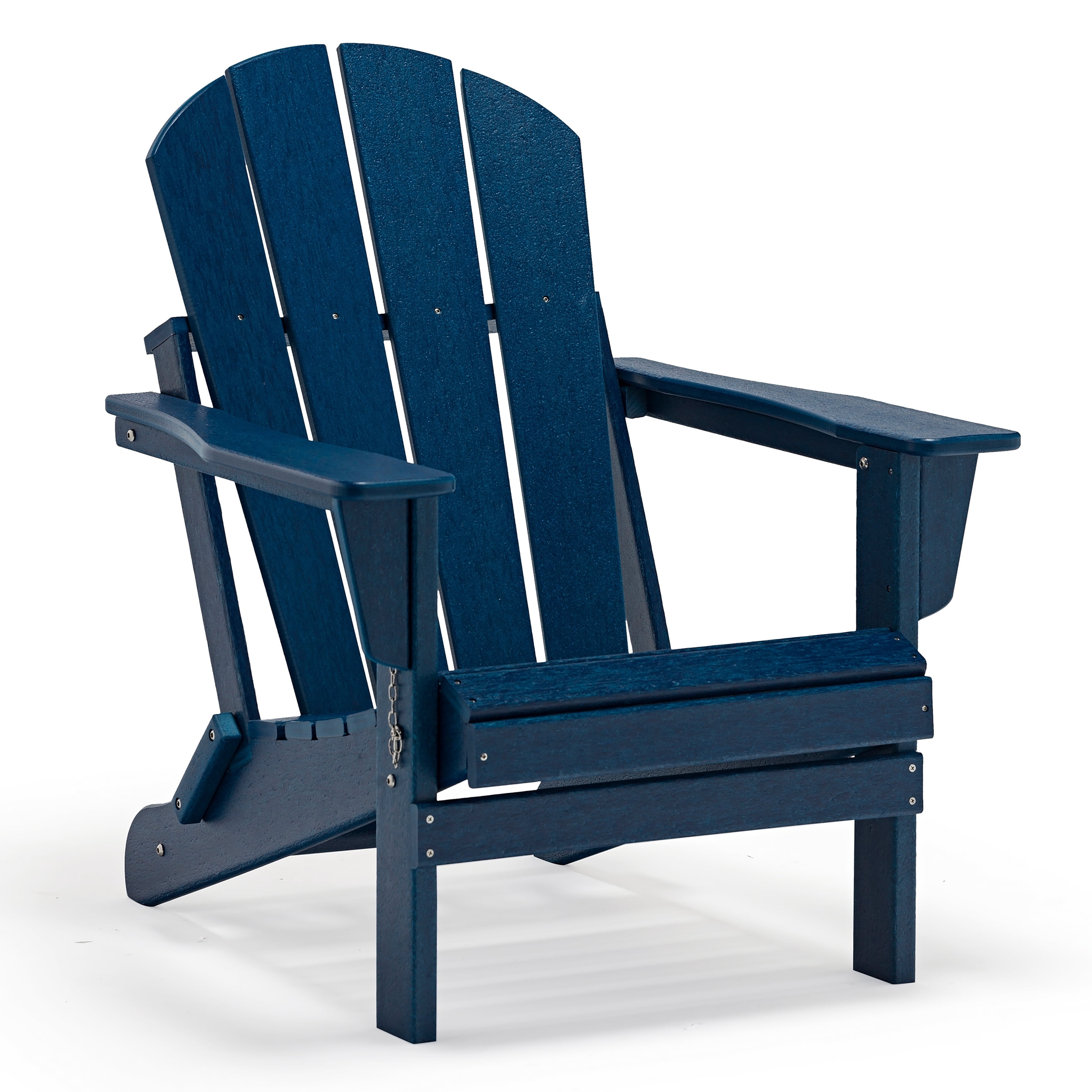 Westin Outdoor Braxton Folding Plastic Adirondack Chair (Set of 2), Navy Blue