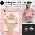 thumbnail image 3 of Étui pour Tablette à Rotation 360 avec Sangle de Main et Support pour iPad 10 2022 10,9 Pouces Air5 Mini4 Pro 11, Étui de Protection avec Bandoulière Rose Doré-SP Pro 11 (2020) 2e, 3 of 5