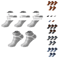 thumbnail image 3 of Gsakboxl Ankle Socks 5 Pairs Unisex Contrast Color Spliced Low Cut Sport Socks with Heel Tab Breathable Sweat Wicking Shock Absorbent Ankle Socks for Running Basketball Daily, 3 of 5