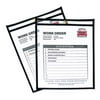 C-Line Shop Ticket Holders, Stitched, Both Sides Clear, 50", 8 1/2 x 11, 25/BX