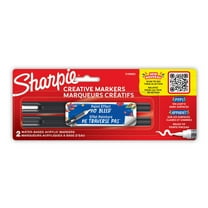 Sharpie Creative Markers, Water-Based Acrylic Markers, Brush Tip, Assorted Colors, 2 Count