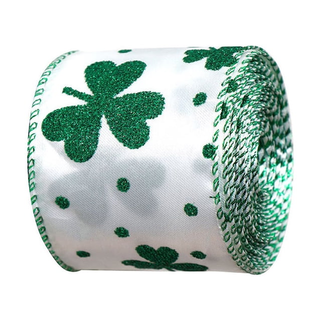 Becaristey Ribbons Pattern Wrapping Paper Craft Bow Ribbon Happy Festival Packing DIY Sewing Crafts Bar Decoration Accessories Type 6 1Set