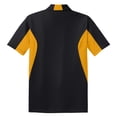 thumbnail image 6 of SPORT-TEK Men's Side Blocked Micropique Sport Wick Polo 6XL Black/Gold, 6 of 6