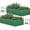 Black-8x4x2FT 2pcs, variant on Uforic 8ftx4ftx2ft Large Raised Garden Bed Kit,Outdoor Galvanized Metal Patio Planter Box with Safety Rubber & Gloves, for Vegetables Flowers,Green