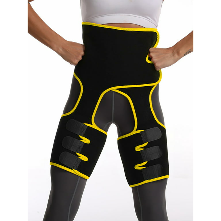 YouLoveIt 3 in 1 Women Slim Thigh Waist Trainer Hip Enhancer Thigh Shaper  Slim Sweat Belt Thigh Trimmer High Waist Hip Lifter Slimming Belt Thigh